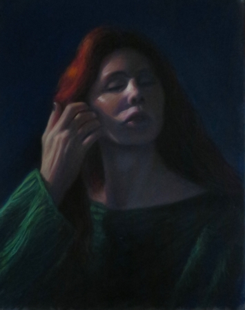 Model in Green by artist Timothy Woolsey